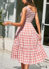 Casual Boho Plaid Maxi Dress Emilia